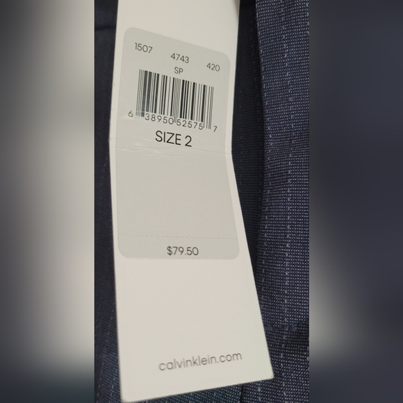 NWT- Calvin Klein Pinstripe Modern Essential Pant - Picture 3 of 8